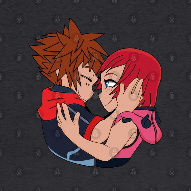 Sora and Kairi by garciajey